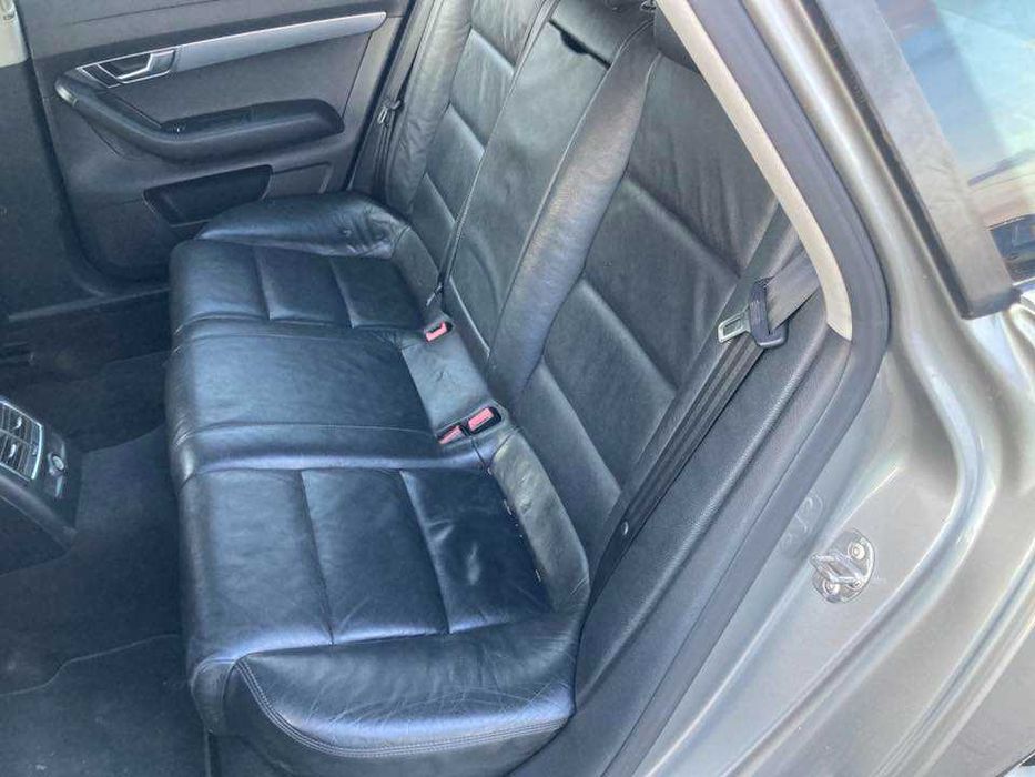 Черен кожен салон ауди а6 4ф комби audi a6 4f