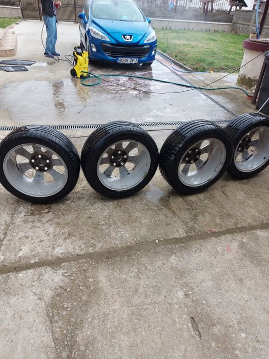Vand set jante 5x17 cu cauciucuri de vara 225/50 R17 98Y