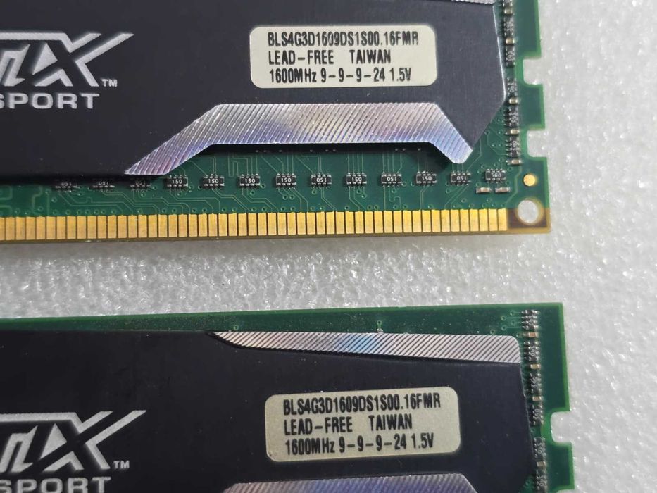 Kit memorie RAM 8GB (2x4GB) DDR3 Crucial Ballistix Sport 1600MHz CL9 1.5V