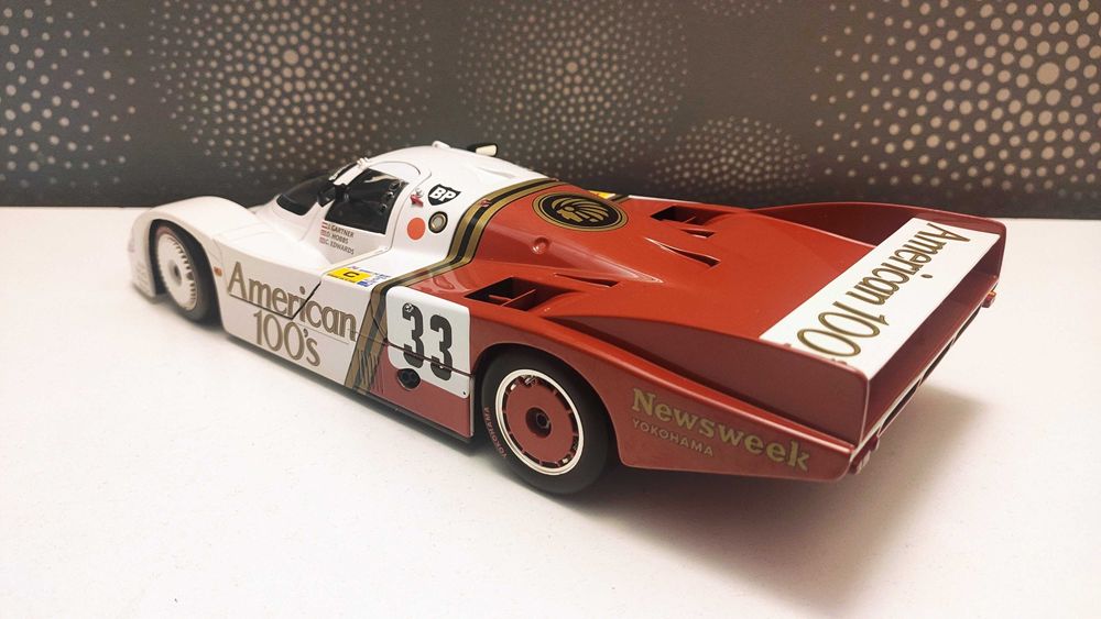 Macheta 1:18 Porsche 956 L American 1985 – 1/18 Minichamps