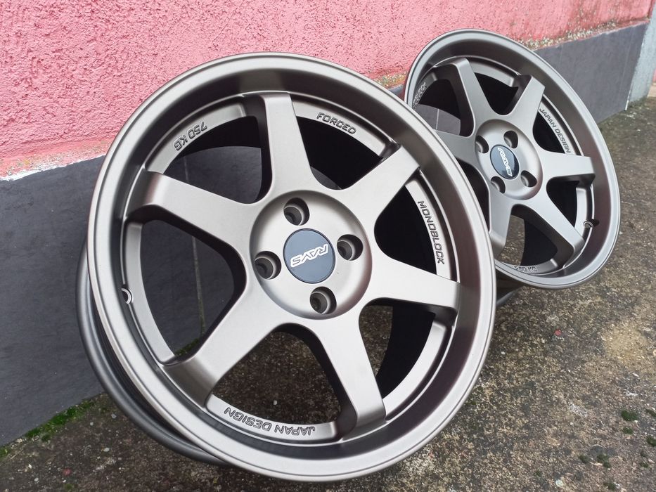 16"4x100 Rays T37 Volk Racing Opel Honda Suzuki Bmw e30 vw Golf Black Матт Бронз