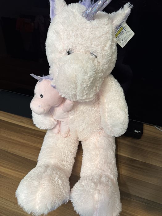 Нов плюшен еднорог, 80 см