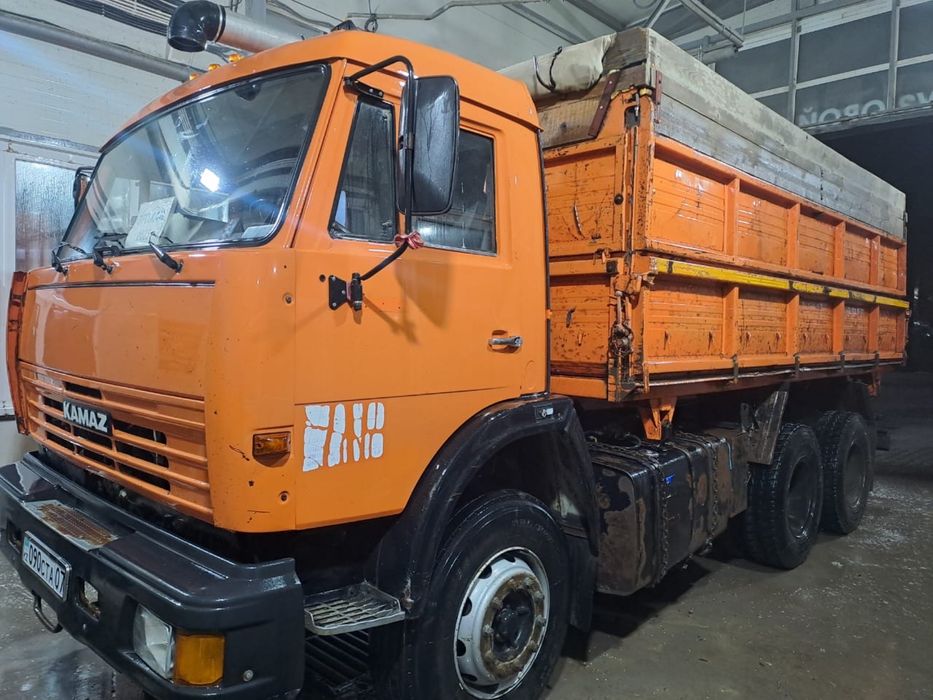 Камаз с прицепом сельхозник