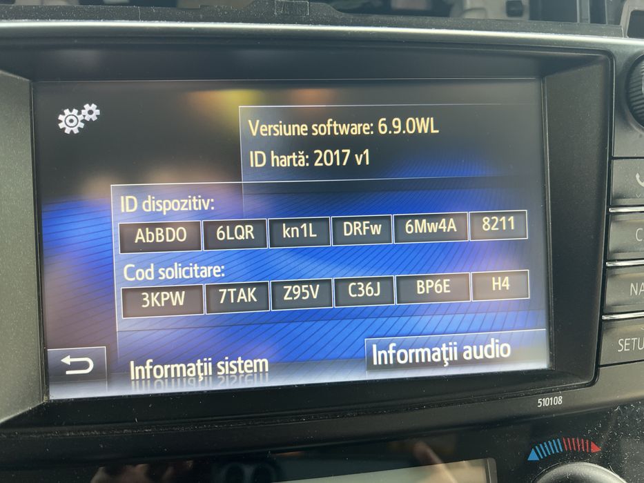 Navigatie originala Rav4 2017