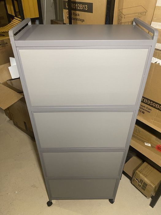 Метален кухненски шкаф на колелца costway