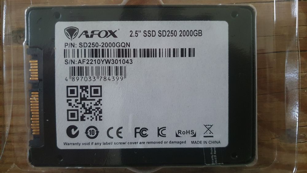 Твердотельный накопитель SSD AFOX 2Tb SD250, 2.5"