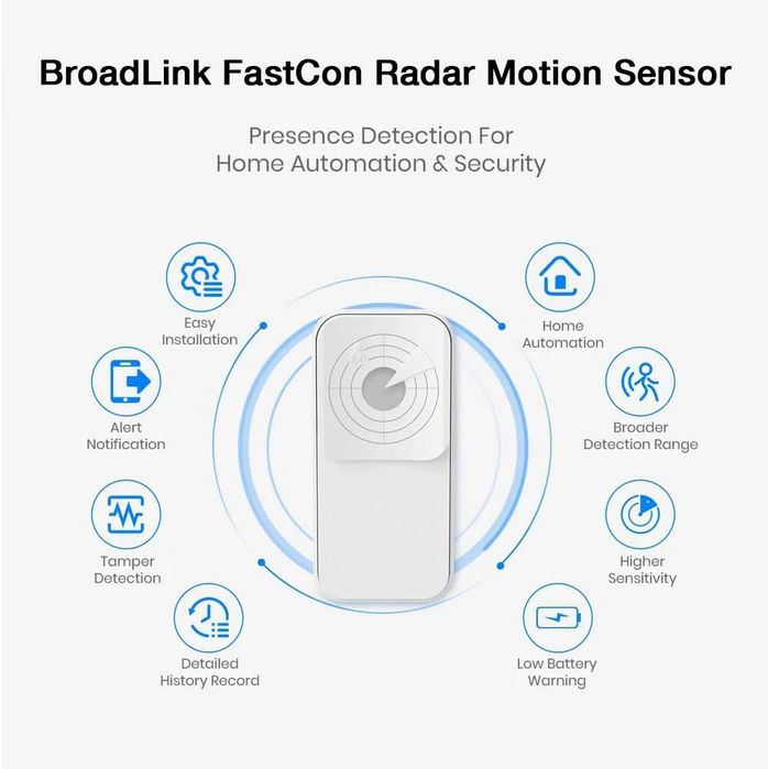 Bluetooth радио сензор за движение BroadLink SR4M