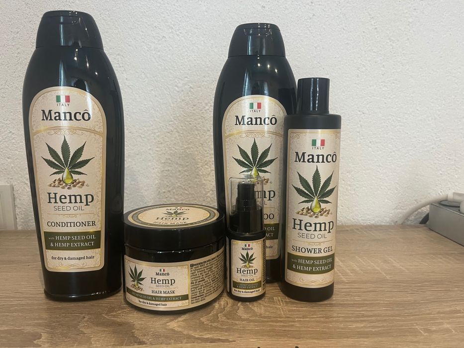 Manco Hemp Seed Oil комплект-натурална грижа за коса и кожа.