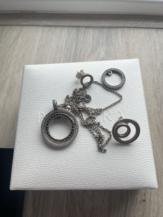 Комплект обеци и колие на pandora