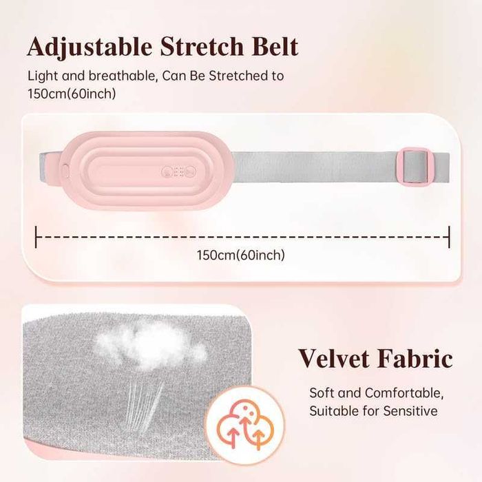 Нов колан Отоплителен пояс за корем облекчаване на менструални болки