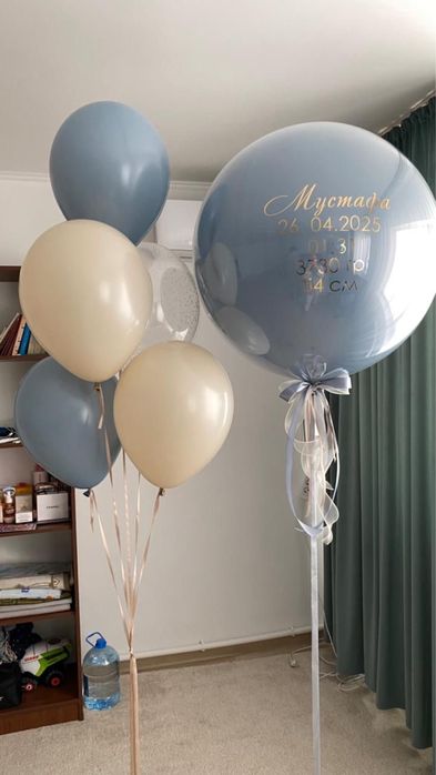 Гелевые шары Гигант шары+надпись