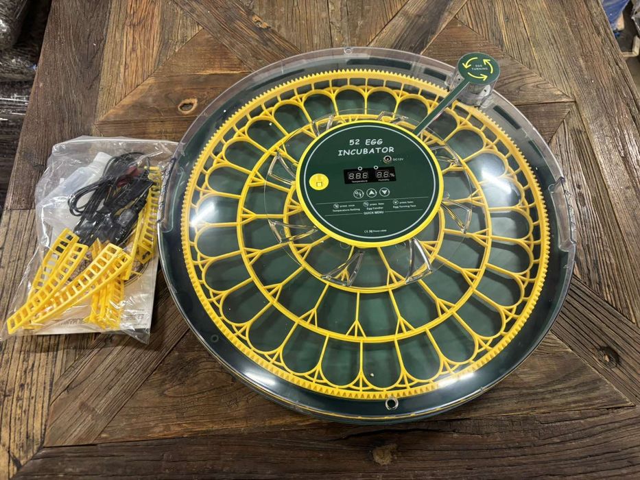 Инкубатор за 52 яйца. Електрически инкубатор регулируем термостат, циф