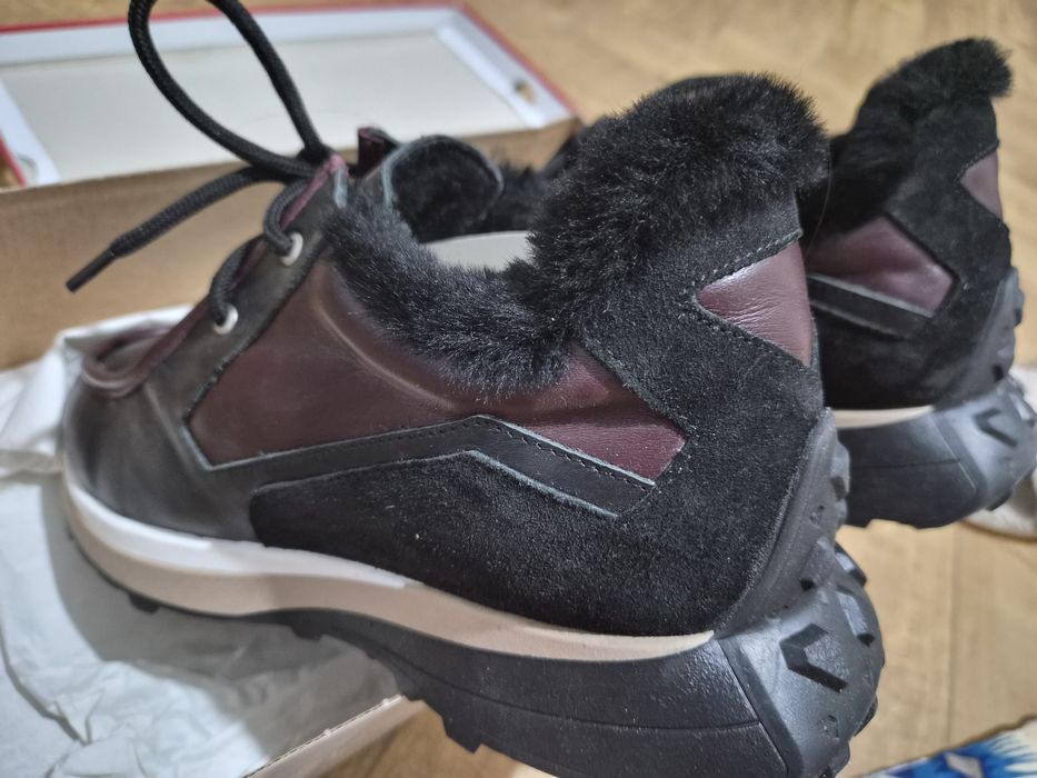 Спецобувь зима, кожаные кроссовки