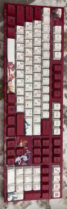 Клавиатура Varmilo Koi VEM108, Varmilo EC V2 Sakura Switch, Red, USB