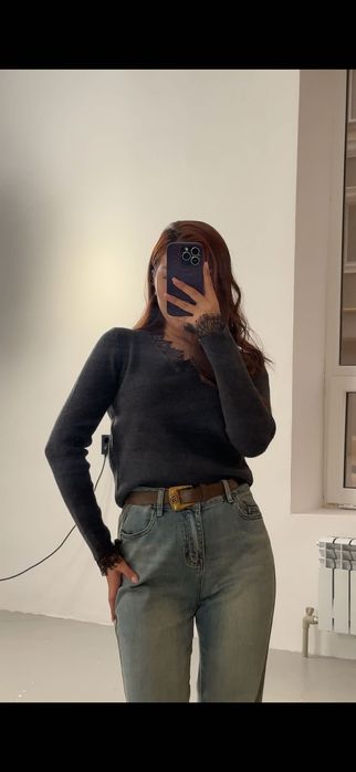 Кружевной свитер