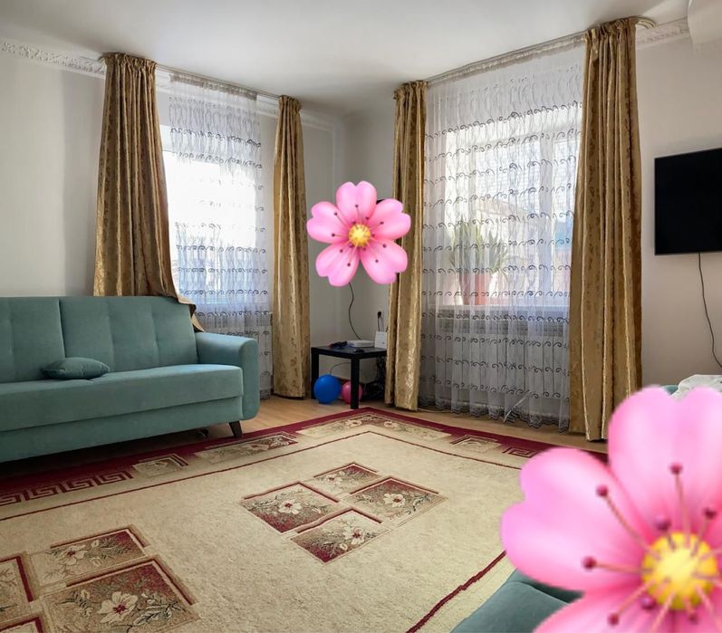 Продам шторы с тюлью на 2 окна