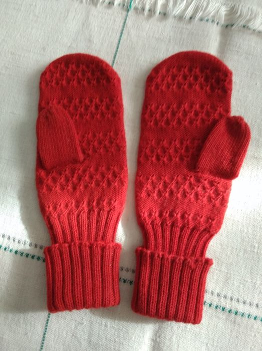 Рукавички новые детские шерстяные