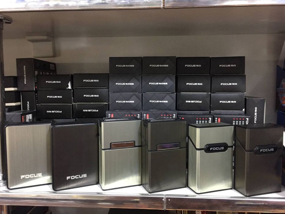 Портсигар с USB зажигалкой FOCUS