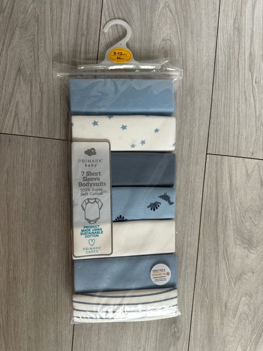 Боди с къс ръкав 9-12м