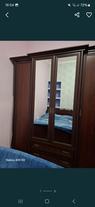 Комплект мебель, 2 тумбочки, косметический столик, шкаф и кровать