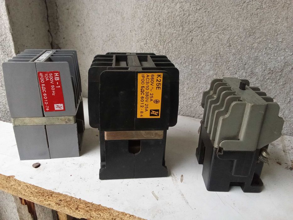 контактори с различен ампераж