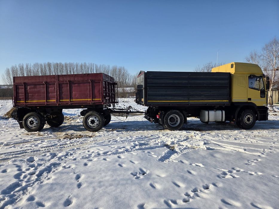 Iveco Magirus + remorca auto basculabila