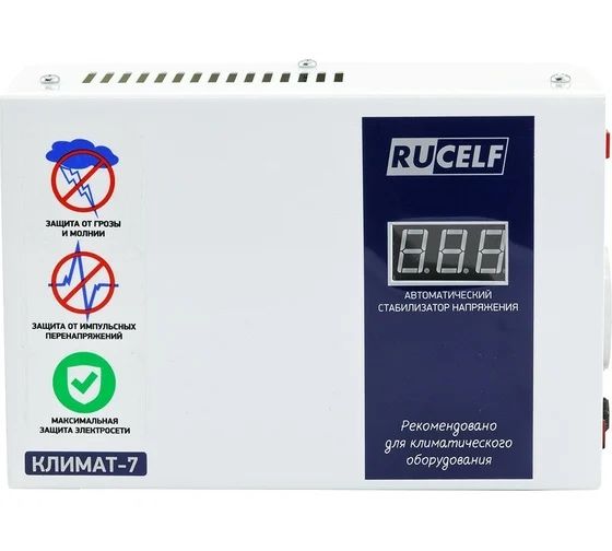 Стабилизатор напрежения RUCELF мощность-1000 ватт, 1-kVt Россия