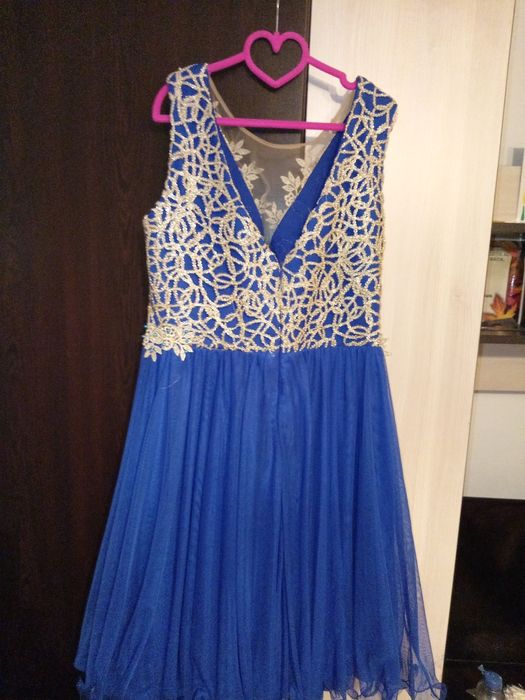 Rochie albastra midi