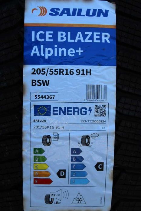 Anvelope iarna noi 205/55R16, 91H, Sailun, DOT 2025