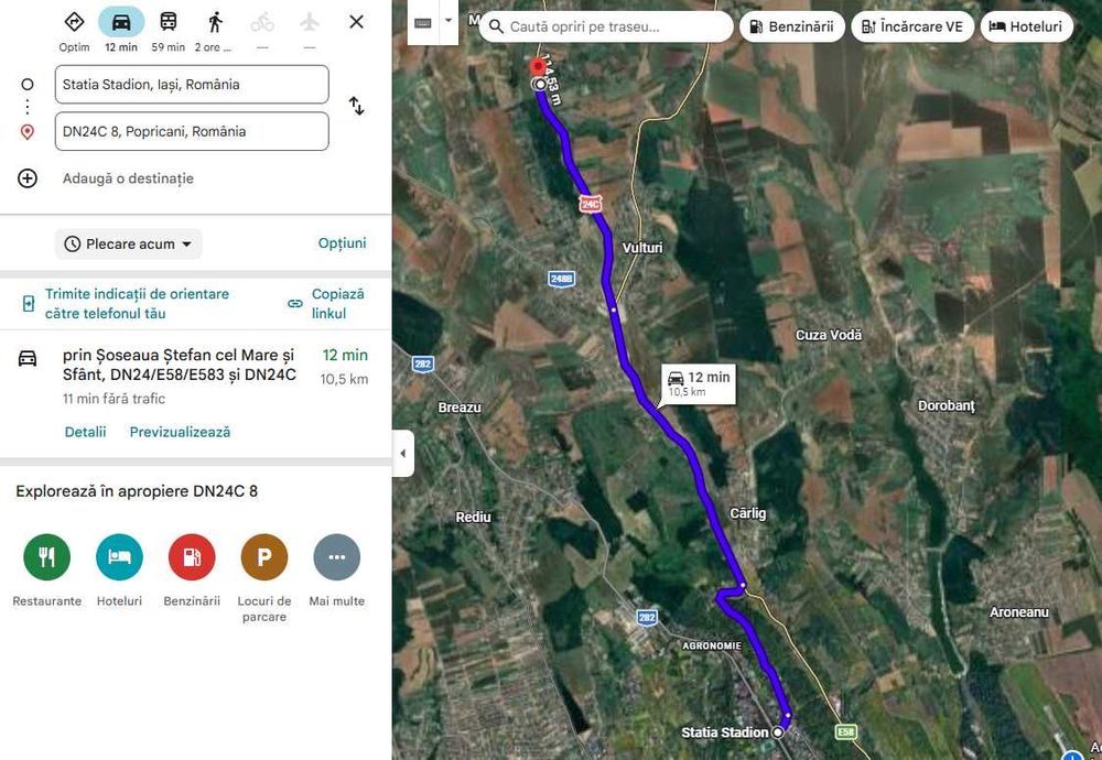 Teren intravilan de vânzare – Popricani, Iași