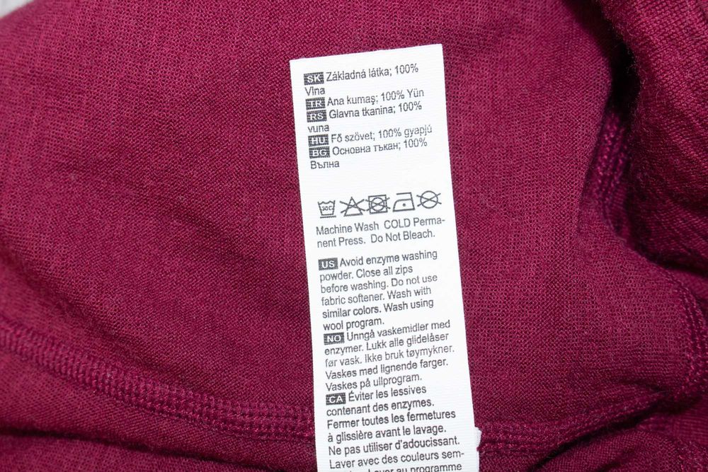 Kari Traa дамска мерино блуза с цип термо бельо от мериносна вълна L