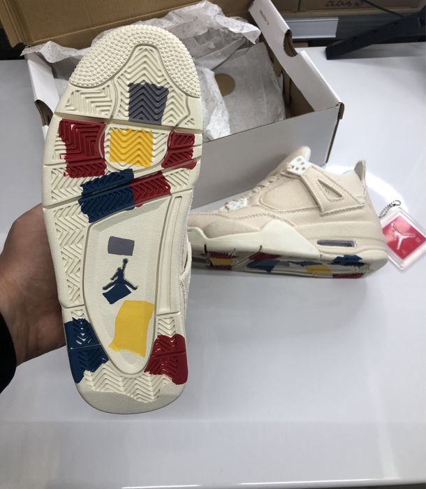 Blank Canvas Jordan 4 Retro 36 37 38 39 Made Vietnam