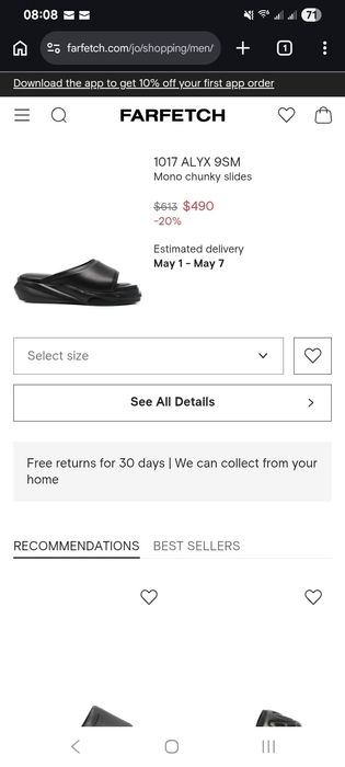 Sandale piele ALYX 9SM