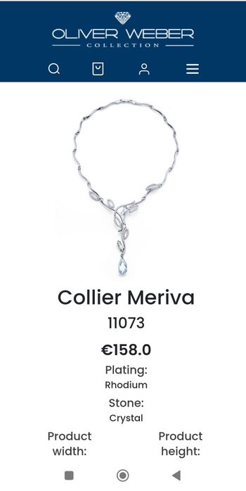 Oliver Webber комплект колие и обици