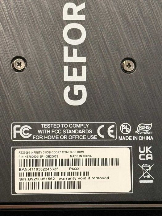 Видеокарта PALIT RTX5060 INFINITY 3 8GB