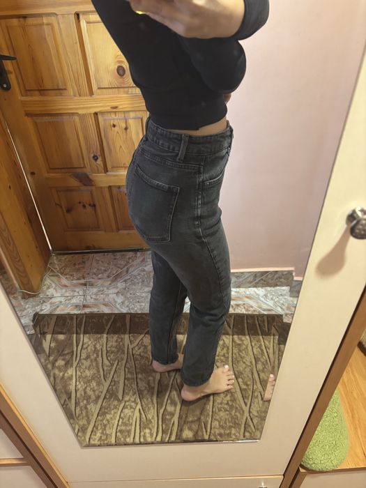 Черни дънки Stradivarius S/XS
