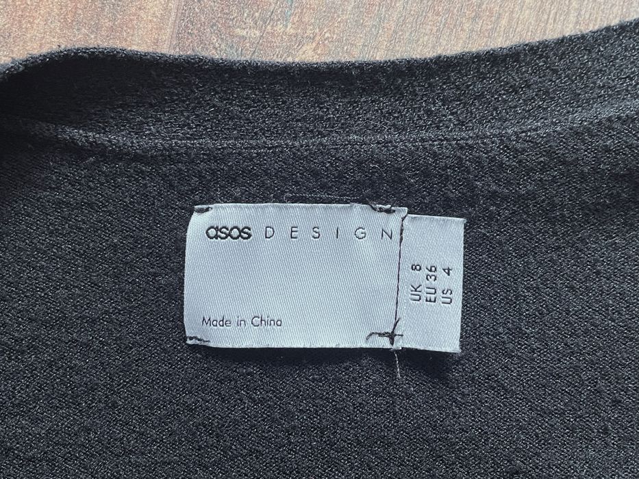 Cardigan Asos, negru, marimea 36 / S