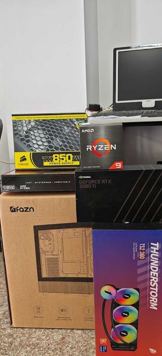 Мощнa Гейм и Работна Станция Ryzen 9 5900XТ 16/32Core/64GB/1TB SSD+5TB HDD/FE 3080TI 12Gb/Гаранция
