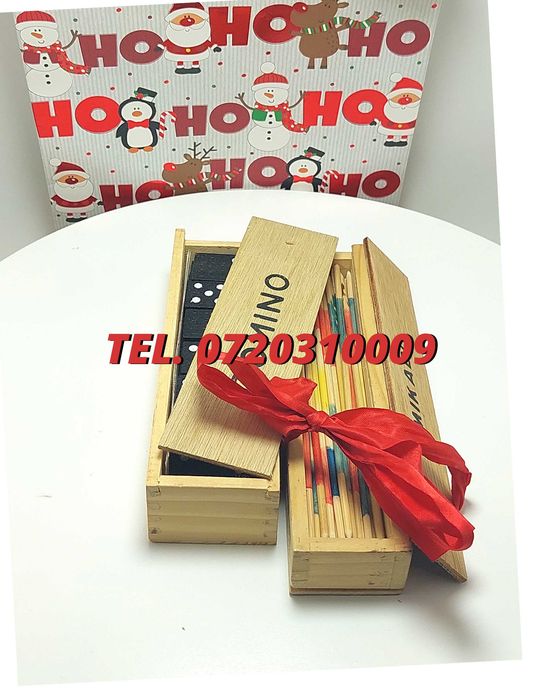Pachet Cadou  Joc Marocoo mikadoSi Domino  Transport Gratuit