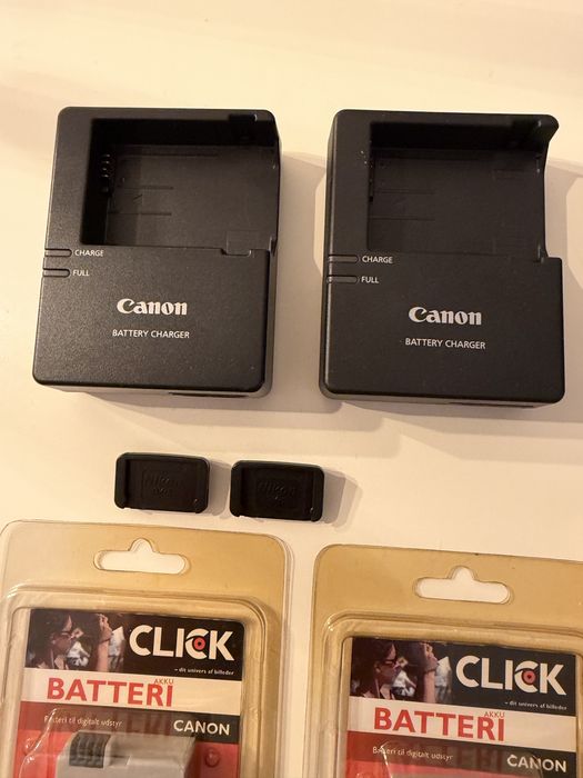 Baterii și încărcătoare Canon LP-E8 originale și compatibile