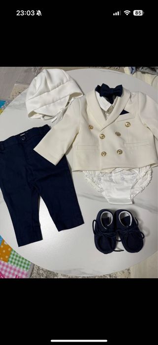 Costum de botez bebelus baiat
