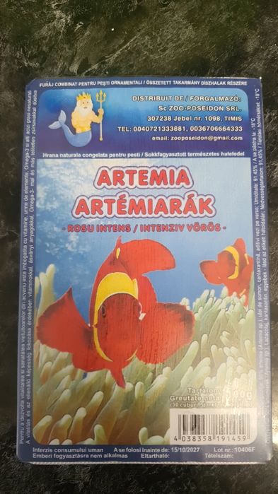 Hrana congelata si pesti acvariu xifo verde,gupy,scalari,cars,coridora