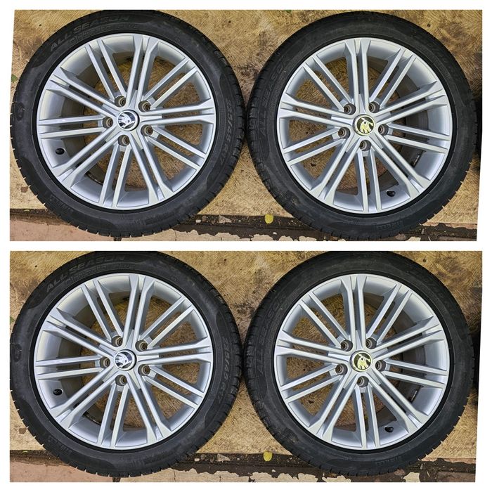 Jante aliaj 17" Skoda Octavia/Seat/Volkswagen anvelope iarna 225 45 17