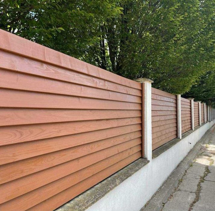 Garduri din panou stil jaluzele, sipca metalica, tabla, plasa si BCA