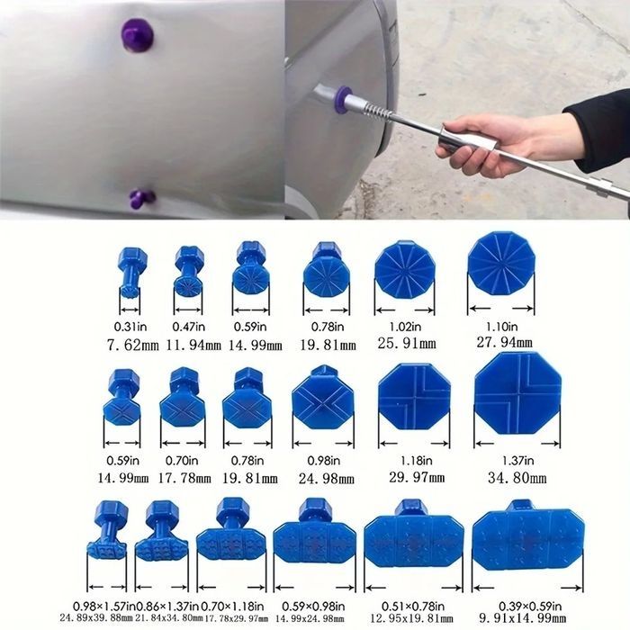 Kit îndreptare tabla usa bara capota aripa + Polish Crema 60ml SET