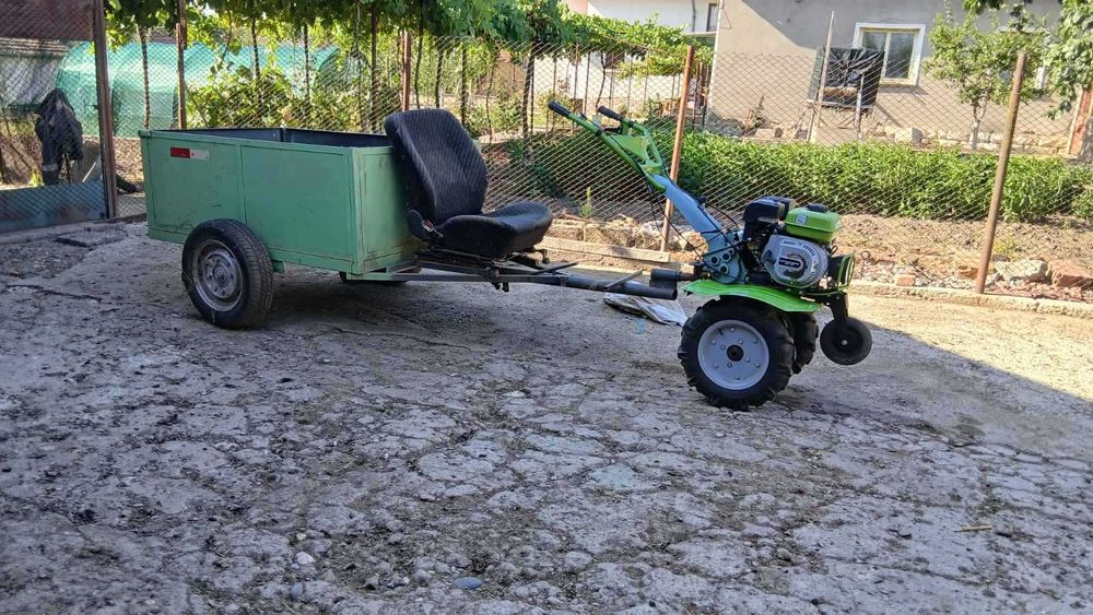 Мотофреза GARDENIA GD 500 B3 M. 7HP . Продава се комплекп к ремарке! Много запазени. 2021г.