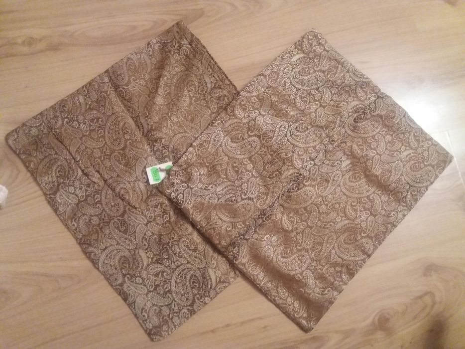 Husa/Fata de perna decor NOUA, maro - 2 bucati