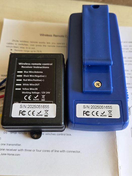 Telecomanda troliu fara fir 12v.24v.