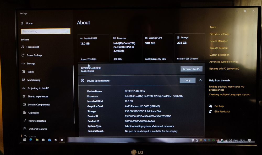 Vând PC Desktop light Gaming