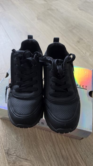 Adidași Skechers Uno Lite – Easy Zip, măr. 36 EUR (copii), negru